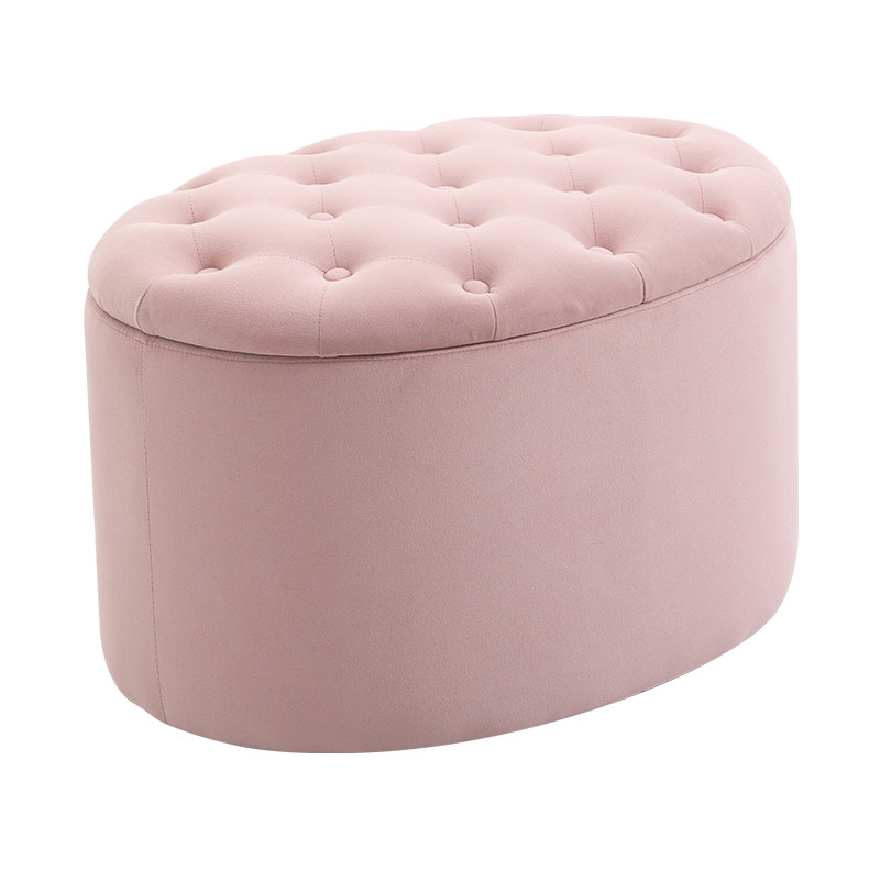 Small Colorful Bread-Shaped Fabric Storage Stool